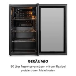 Beersafe XXL Onyx Kühlschrank 80 Liter 3 Böden Panoramaglastür -Küche Zu Hause 10034848 de 0004 logo