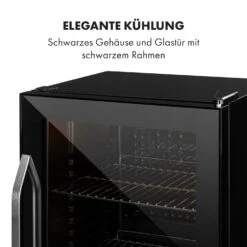 Beersafe XXL Onyx Kühlschrank 80 Liter 3 Böden Panoramaglastür -Küche Zu Hause 10034848 de 0007 logo