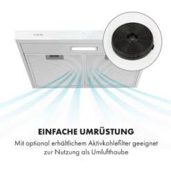 Contempo Neo Unterbau-Dunstabzugshaube 60cm 175m³/h LED Edelstahl Acryl Weiß -Küche Zu Hause 10034961 de 0003 logo