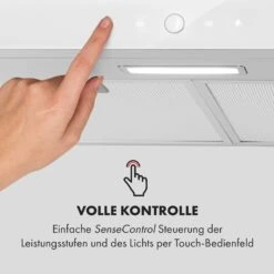 Contempo Neo Unterbau-Dunstabzugshaube 60cm 175m³/h LED Edelstahl Acryl Weiß -Küche Zu Hause 10034961 de 0008 logo