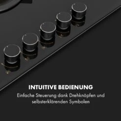 Goldflame 5 Gaskochfeld 5-flammig Messing-Brenner Glaskeramik Schwarz -Küche Zu Hause 10034973 de 0004 logo