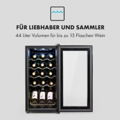 Shiraz 15 Slim Uno Weinkühlschrank 44l Touch-Bedienfeld 5-18°C 12 Shiraz 15 Slim Uno Weinkühlschrank 44l Touch-Bedienfeld 5-18°C -Küche Zu Hause 10035025 de 0003 logo