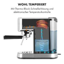 Futura Espressomaker 20 Bar 1450 Watt 20 Bar Wassertank: 1,25 Liter Rostfreier Edelstahl -Küche Zu Hause 10035183 de 0003 logo
