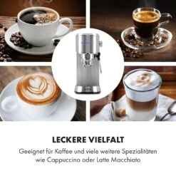 Futura Espressomaker 20 Bar 1450 Watt 20 Bar Wassertank: 1,25 Liter Rostfreier Edelstahl -Küche Zu Hause 10035183 de 0005 logo