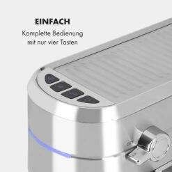 Futura Espressomaker 20 Bar 1450 Watt 20 Bar Wassertank: 1,25 Liter Rostfreier Edelstahl -Küche Zu Hause 10035183 de 0006 logo