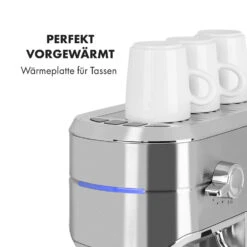 Futura Espressomaker 20 Bar 1450 Watt 20 Bar Wassertank: 1,25 Liter Rostfreier Edelstahl -Küche Zu Hause 10035183 de 0008 logo