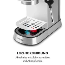 Futura Espressomaker 20 Bar 1450 Watt 20 Bar Wassertank: 1,25 Liter Rostfreier Edelstahl -Küche Zu Hause 10035183 de 0009 logo