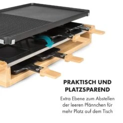 Tournedo Raclette 1200W Aluminiumguss 8 Personen Holz-Dekor -Küche Zu Hause 10035219 de 0005 logo