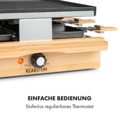 Tournedo Raclette 1200W Aluminiumguss 8 Personen Holz-Dekor -Küche Zu Hause 10035219 de 0006 logo