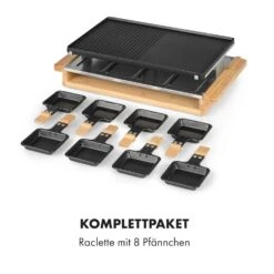 Tournedo Raclette 1200W Aluminiumguss 8 Personen Holz-Dekor -Küche Zu Hause 10035219 de 0008 logo