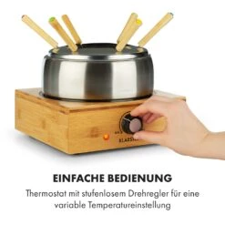 Bambus Fondue Edelstahl-Topf 800W 10 Bambus Fondue Edelstahl-Topf 800W -Küche Zu Hause 10035221 de 0005 logo