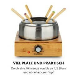 Bambus Fondue Edelstahl-Topf 800W 11 Bambus Fondue Edelstahl-Topf 800W -Küche Zu Hause 10035221 de 0006 logo