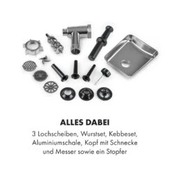 Kraftprotz Elektrischer Fleischwolf 700 W Kupfermotor Hack Wurst Kebbe Edelstahl -Küche Zu Hause 10035233 de 0006 logo