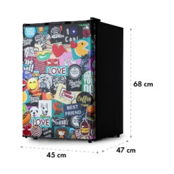 Cool Vibe 70+ Kühlschrank 72 Liter 2 Böden Stickerbomb-Style 14 Cool Vibe 70+ Kühlschrank 72 Liter 2 Böden Stickerbomb-Style -Küche Zu Hause 10035252 yy 0007 logo Klarstein Cool Vibe 70 Kuehlschrank Comic Design
