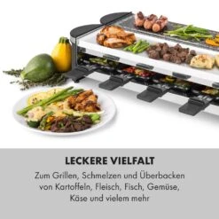 Tenderloin 50/50 Raclette-Grill 1200W 8 Personen Natursteinplatte Metallgrillplatte -Küche Zu Hause 10035260 de 0004 logo