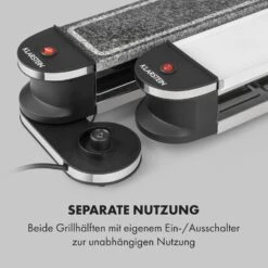 Tenderloin 50/50 Raclette-Grill 1200W 8 Personen Natursteinplatte Metallgrillplatte -Küche Zu Hause 10035260 de 0005 logo