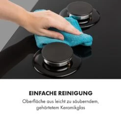 Victoria 4 Zonen Gaskochfeld 4-flammig Sabaf-Brenner Glaskeramik 18 Victoria 4 Zonen Gaskochfeld 4-flammig Sabaf-Brenner Glaskeramik -Küche Zu Hause 10035271 de 0009 logo