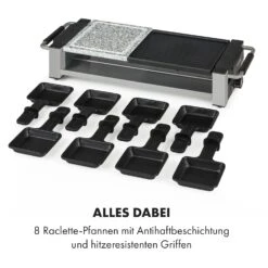 Bistecca Raclette 1200W Metall / Stein 8 Personen Kontroll-LED 13 Bistecca Raclette 1200W Metall / Stein 8 Personen Kontroll-LED -Küche Zu Hause 10035293 de 0006 logo