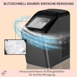 Partytime Eiswürfelmaschine Klareis 15kg/24h Edelstahl -Küche Zu Hause 10035295 de 0005 usp