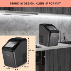 Partytime Eiswürfelmaschine Klareis 15kg/24h Edelstahl -Küche Zu Hause 10035295 de 0006 usp
