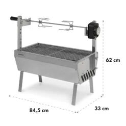 Sauenland Mini Rotisserie-Grill Drehspieß 4W 12kg Max. Edelstahl -Küche Zu Hause 10035371 yy 0007 dimensions
