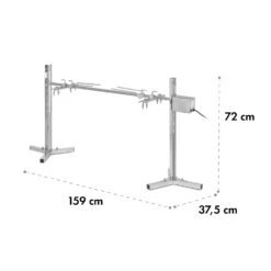 Sauenland Survivor Spanferkelgrill Drehspieß 12W 70kg Max. Edelstahl -Küche Zu Hause 10035372 yy 0008 logo Klarstein Spanferkelgrill Sauenland Survivor