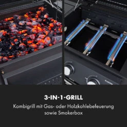 Kingsville Smoker Kombigrill Gas Kohle Smoker 13,5kW 3+1 Brenner -Küche Zu Hause 10035409 de 0003 logo