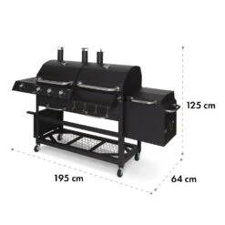 Kingsville Smoker Kombigrill Gas Kohle Smoker 13,5kW 3+1 Brenner -Küche Zu Hause 10035409 yy 0011 logo