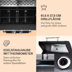 Valdosta 4.1 Gasgrill 4 X 2,8 KW + 2,5 KW Brenner Edelstahl Mobil -Küche Zu Hause 10035415 de 0003 logo