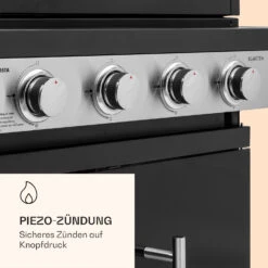 Valdosta 4.1 Gasgrill 4 X 2,8 KW + 2,5 KW Brenner Edelstahl Mobil -Küche Zu Hause 10035415 de 0006 logo