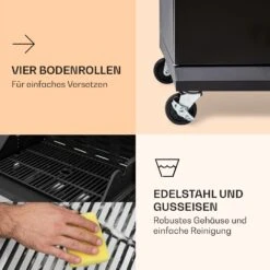 Valdosta 4.1 Gasgrill 4 X 2,8 KW + 2,5 KW Brenner Edelstahl Mobil -Küche Zu Hause 10035415 de 0007 logo