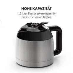 Arabica Thermoskanne Zubehör Ersatz Edelstahl Silber/schwarz -Küche Zu Hause 10035422 de 0005 logo