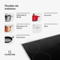 Virtuosa 4 Prime Einbaukochfeld 4 Zonen 6500W Glaskeramik Edelstahlrahmen 15 Virtuosa 4 Prime Einbaukochfeld 4 Zonen 6500W Glaskeramik Edelstahlrahmen -Küche Zu Hause 10035551 de 0007 usp