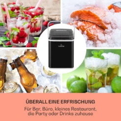 Arctic Porter Eiswürfelmaschine Bullet-Eis 12kg/24h Edelstahl -Küche Zu Hause 10035553 de 0003 usp