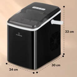 Arctic Porter Eiswürfelmaschine Bullet-Eis 12kg/24h Edelstahl -Küche Zu Hause 10035553 yy 0011 dimensions