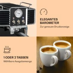Gusto Classico Espressomaker 1350 Watt 20 Bar Druck 1,5 Liter 11 Gusto Classico Espressomaker 1350 Watt 20 Bar Druck 1,5 Liter -Küche Zu Hause 10035564 de 0004 logo