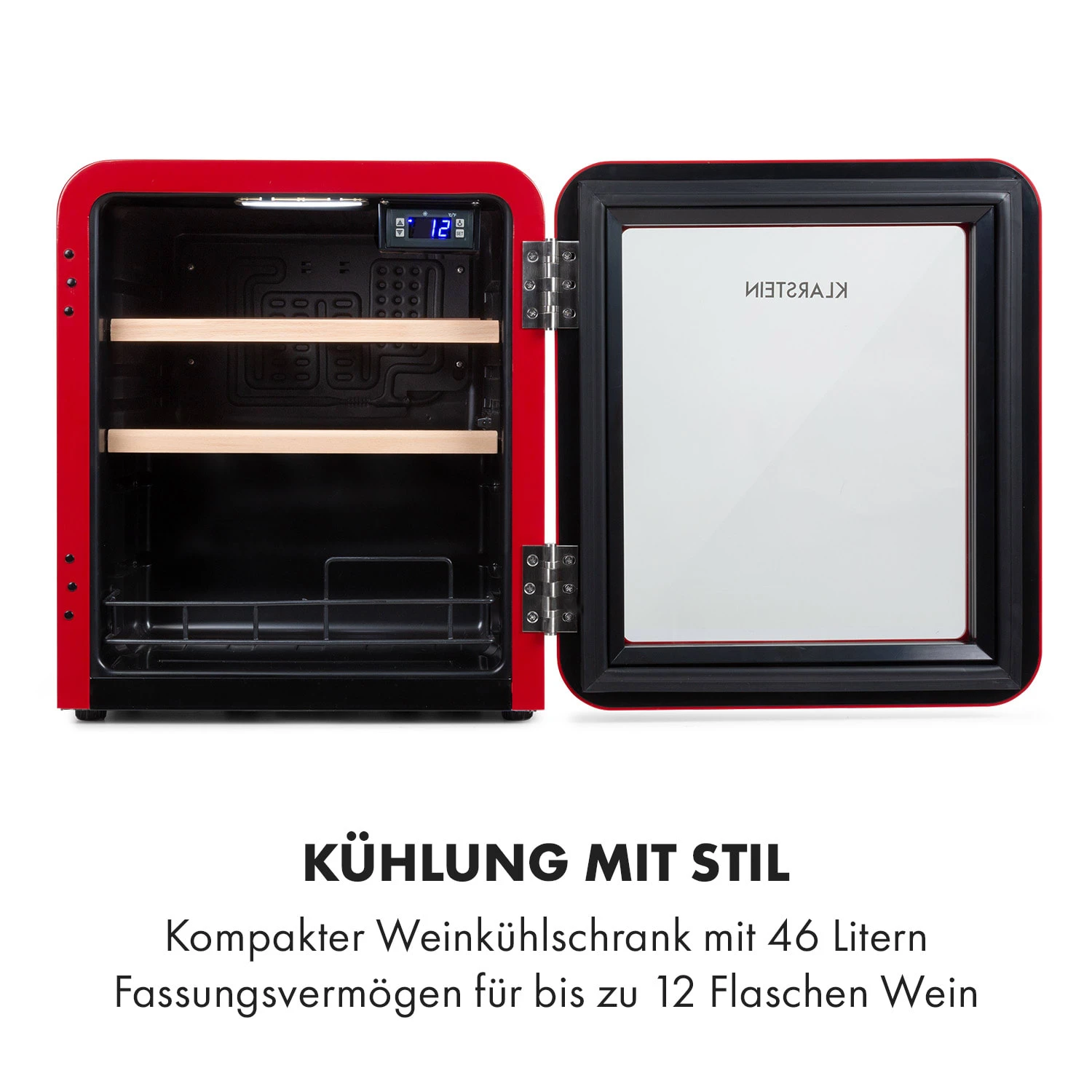 Vinetage 12 Getränkekühler Kühlschrank 48 Liter 4-22°C Retro-Design 3 Vinetage 12 Getränkekühler Kühlschrank 48 Liter 4-22°C Retro-Design – Bild 3