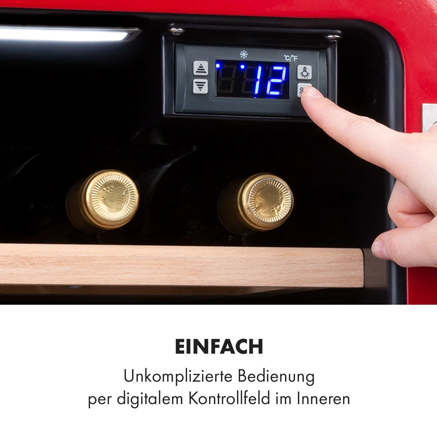 Vinetage 12 Getränkekühler Kühlschrank 48 Liter 4-22°C Retro-Design 4 Vinetage 12 Getränkekühler Kühlschrank 48 Liter 4-22°C Retro-Design – Bild 4