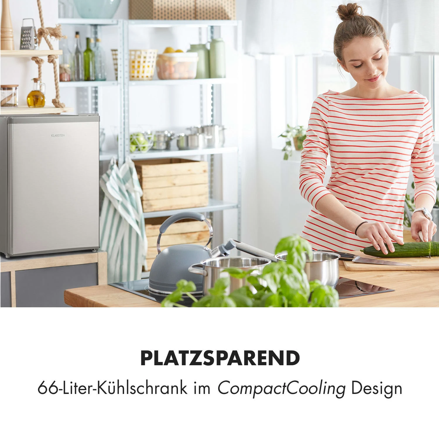 Cool Kid Mini-Kühlschrank Mit 4-L-Gefrierfach 66 Liter 41dB 2 Cool Kid Mini-Kühlschrank Mit 4-L-Gefrierfach 66 Liter 41dB – Bild 2