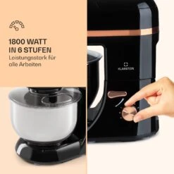 Lucia Elegance Küchenmaschine Mixer Fleischwolf 2000W BPA-frei -Küche Zu Hause 10035639 de 0003 logo