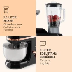 Lucia Elegance Küchenmaschine Mixer Fleischwolf 2000W BPA-frei -Küche Zu Hause 10035639 de 0006 logo