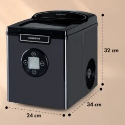 Icemeister 2G Eiswürfelmaschine 12kg/24h LC-Display Edelstahl -Küche Zu Hause 10035712 yy 0011 dimensions