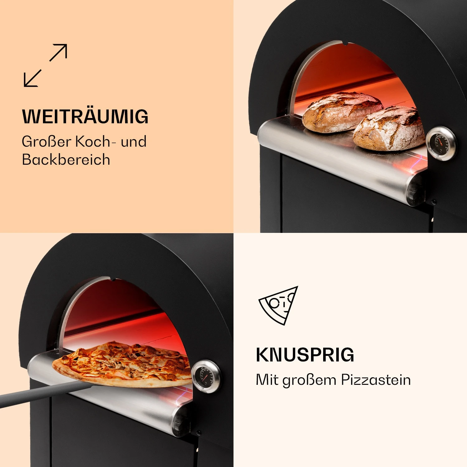 Diavolo Napoletana Pizzaofen Holzofen Rostfreier Edelstahl 3 Diavolo Napoletana Pizzaofen Holzofen Rostfreier Edelstahl – Bild 3