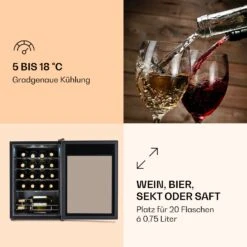 Ultimo 20 Uno Weinkühlschrank 53l Touch-Bedienfeld 131W 5-18°C 11 Ultimo 20 Uno Weinkühlschrank 53l Touch-Bedienfeld 131W 5-18°C -Küche Zu Hause 10035778 de 0003 logo
