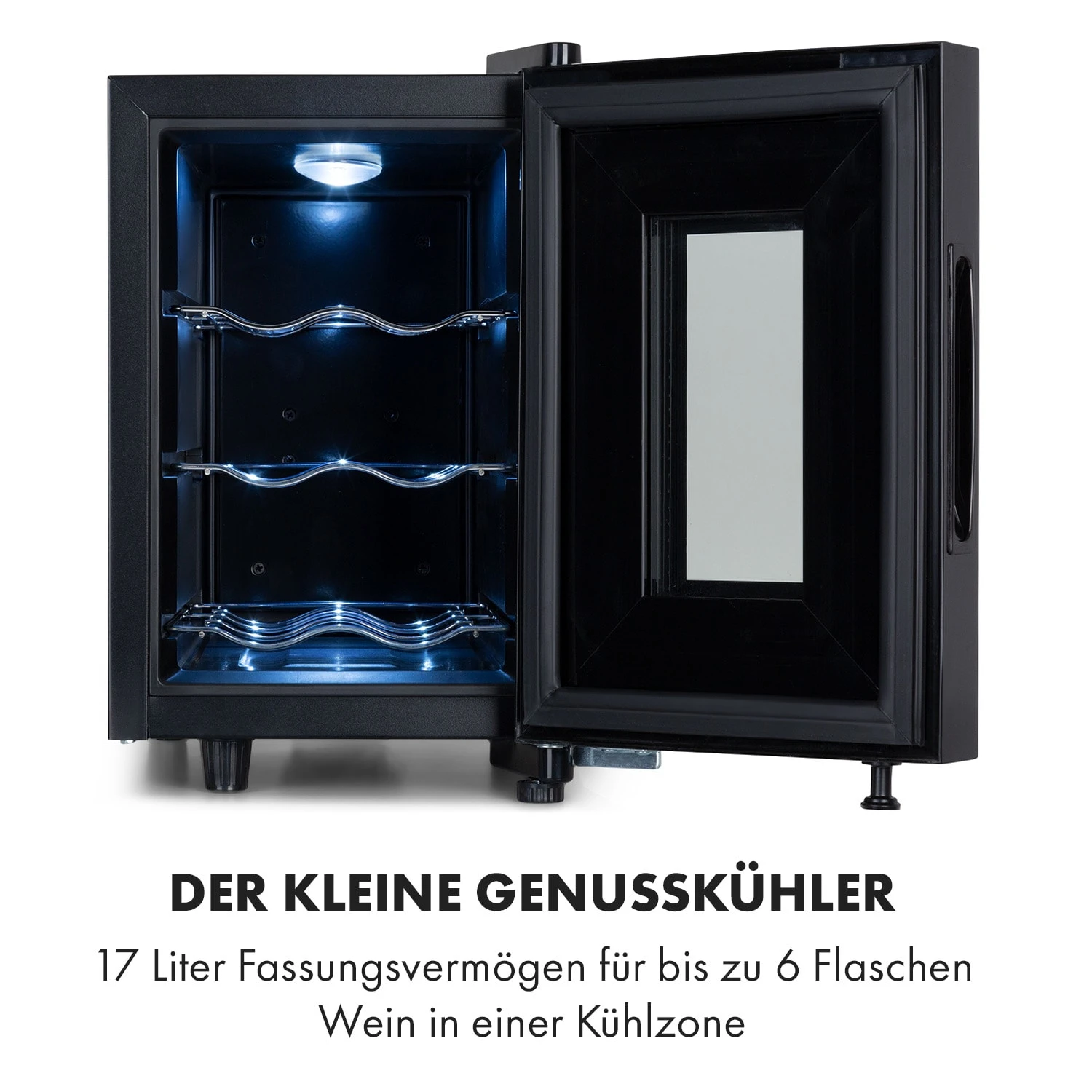 Bellevin 6 Uno Weinkühlschrank 17 Liter 11-18 °C SingleZone LED 3 Bellevin 6 Uno Weinkühlschrank 17 Liter 11-18 °C SingleZone LED – Bild 3