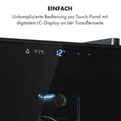 Bellevin 6 Uno Weinkühlschrank 17 Liter 11-18 °C SingleZone LED 12 Bellevin 6 Uno Weinkühlschrank 17 Liter 11-18 °C SingleZone LED -Küche Zu Hause 10035858 de 0004 logo