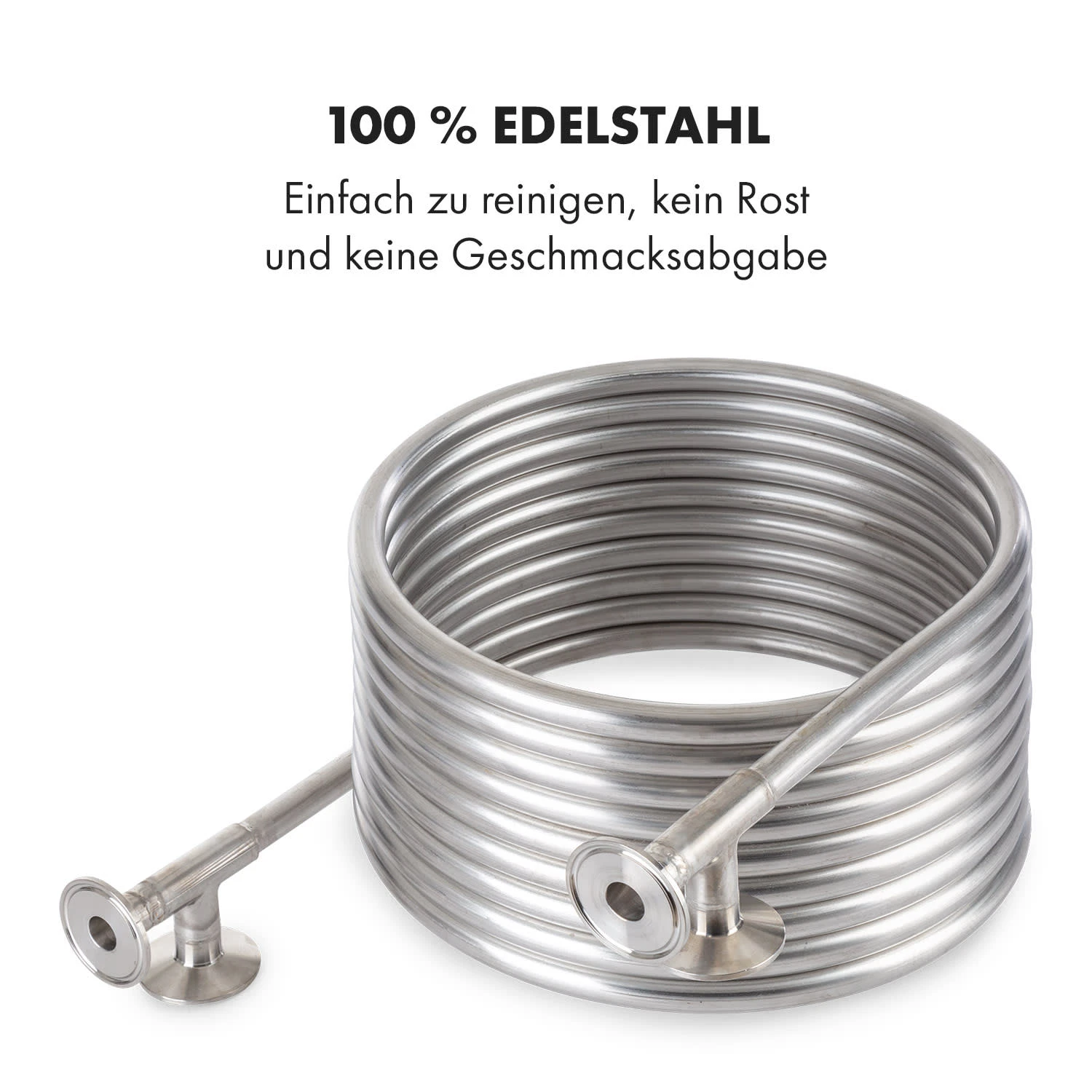 Counterflow Gegenstromkühler Ø28cm 9 Schleifen 304 Edelstahl 6 Counterflow Gegenstromkühler Ø28cm 9 Schleifen 304 Edelstahl – Bild 6