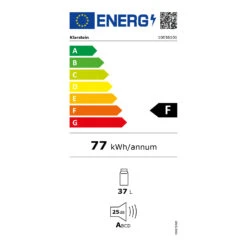 Klarstein El Presidente 37 Zigarren-Humidor 37L 2 Einschübe 1 Fach Zedernholz -Küche Zu Hause 10036101 energy label