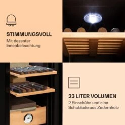 El Presidente 23 Humidor 45 W Touch Buchenholz 23L LED 13 El Presidente 23 Humidor 45 W Touch Buchenholz 23L LED -Küche Zu Hause 10036106 de 0006 logo