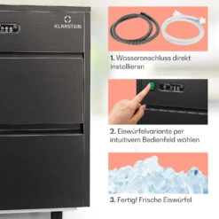 Powericer XL Eiswürfelmaschine 20 Kg/Tag 145 Watt 10 Powericer XL Eiswürfelmaschine 20 Kg/Tag 145 Watt -Küche Zu Hause 10036152 de 0004 usp